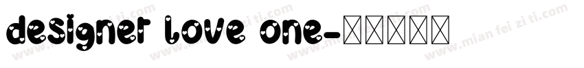 designer love one字体转换